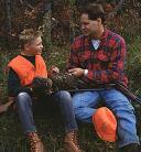 Father and son hunting